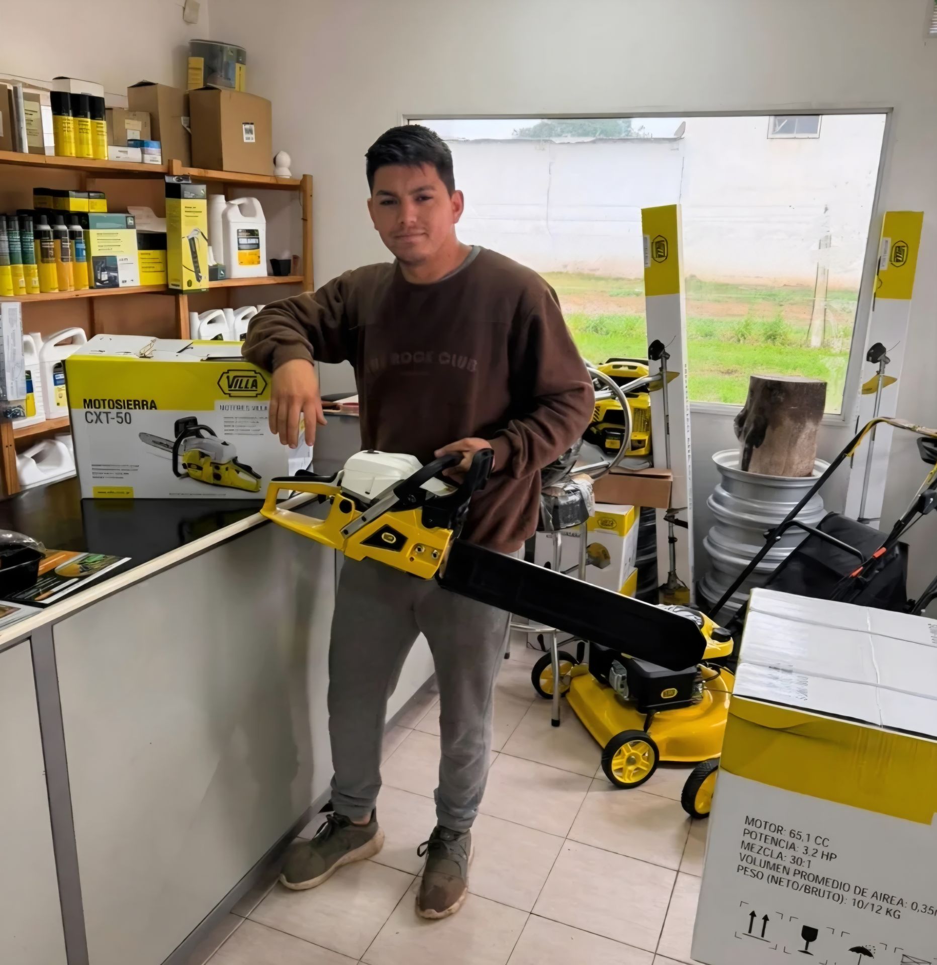 ENTREGA MOTOSIERRA VILLA